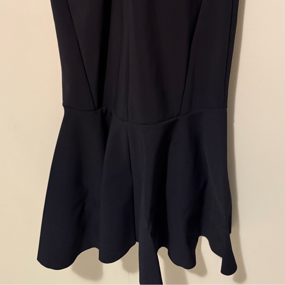 Greta Constantine Formal Black “Timothy” Ruffle Hem Dress - size small - Picture 6 of 8